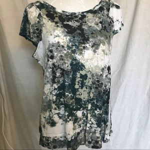 Vera Wang cap-sleeve blouse